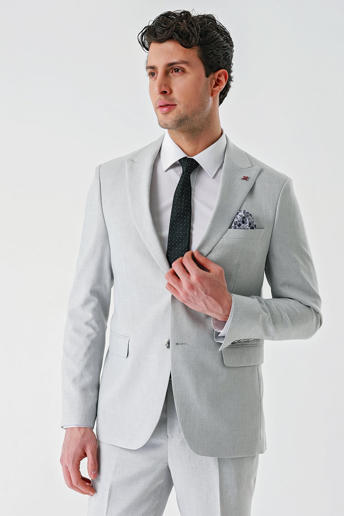 Slim-Fit Suit - Light Grey