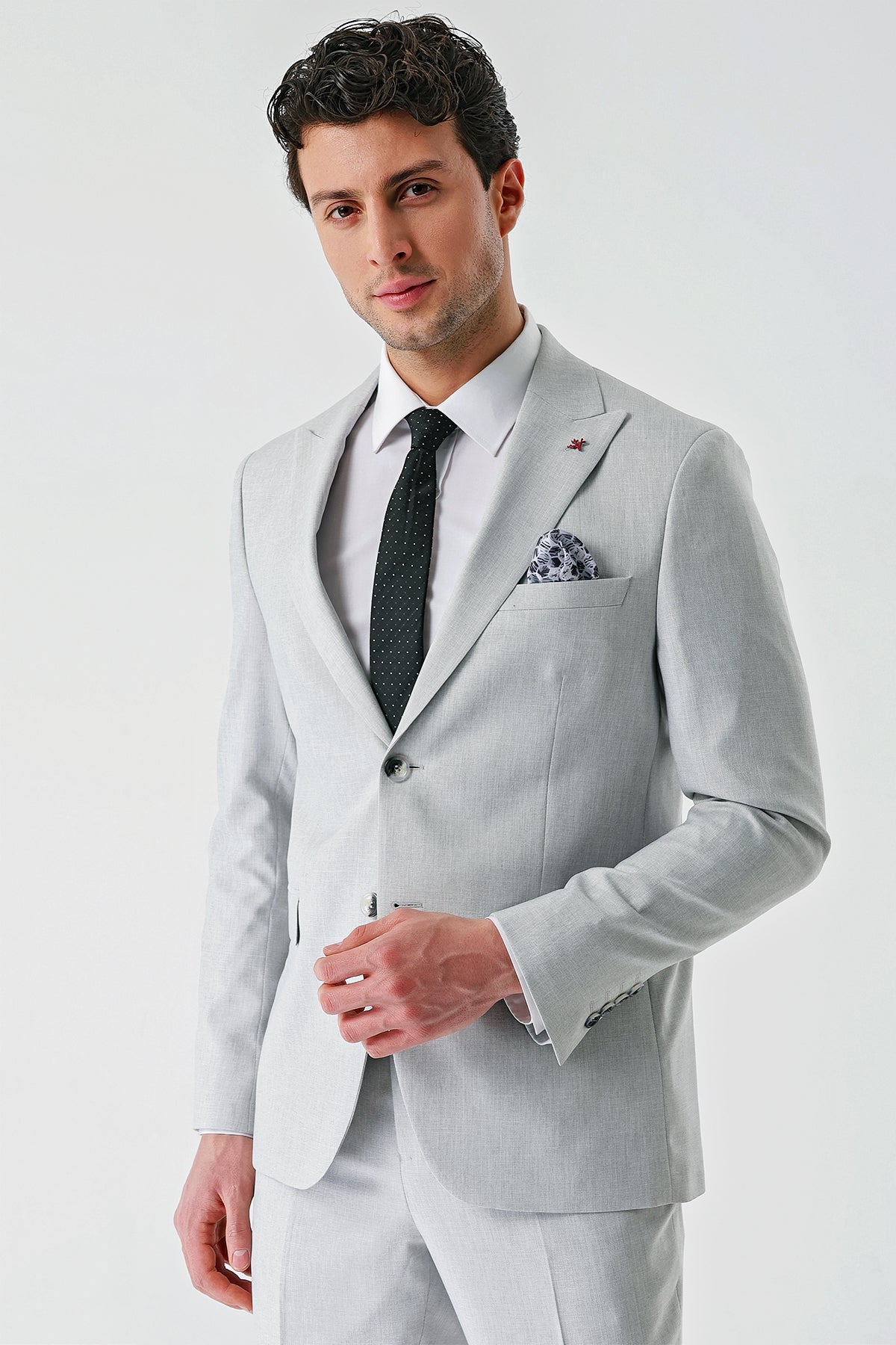 Slim-Fit Suit - Light Grey