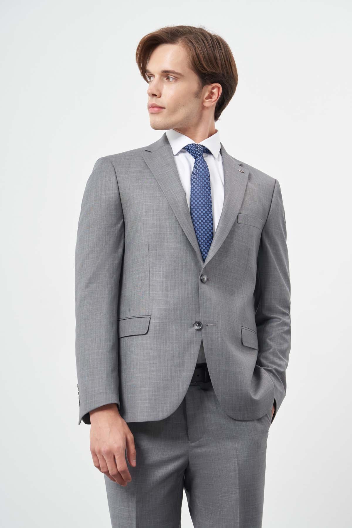 Slim-Fit Suit - Grey