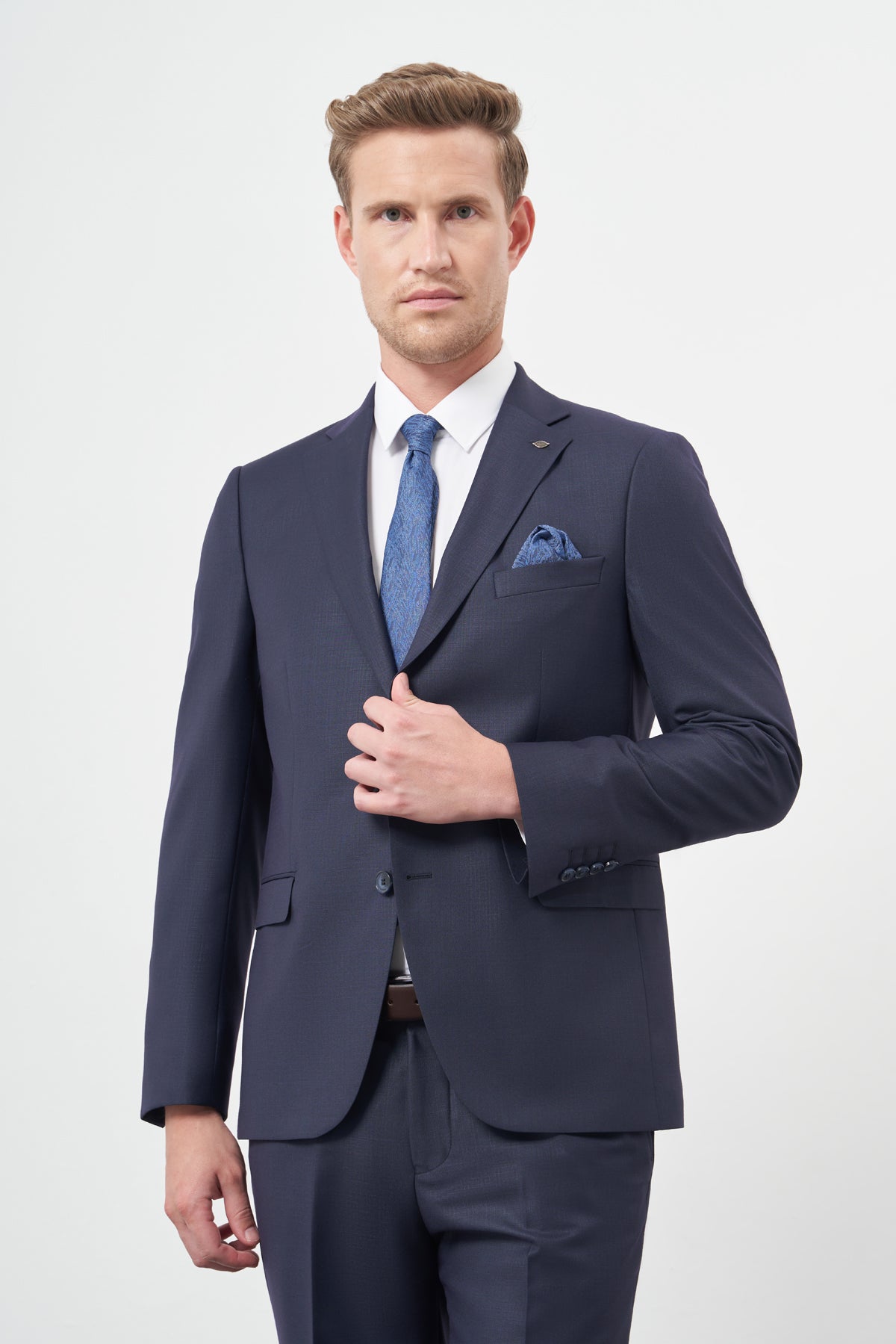 Slim-Fit Suit - Navy