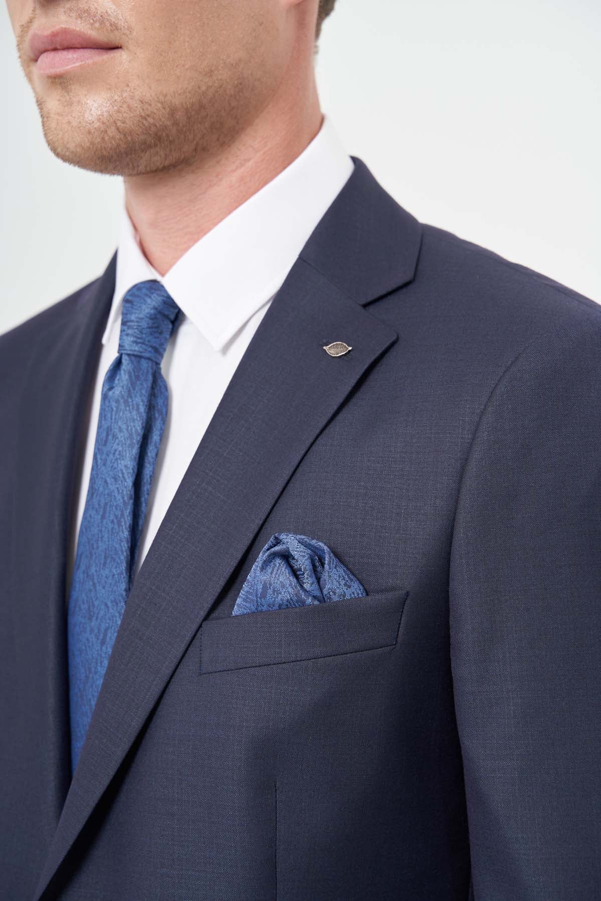 Slim-Fit Suit - Navy