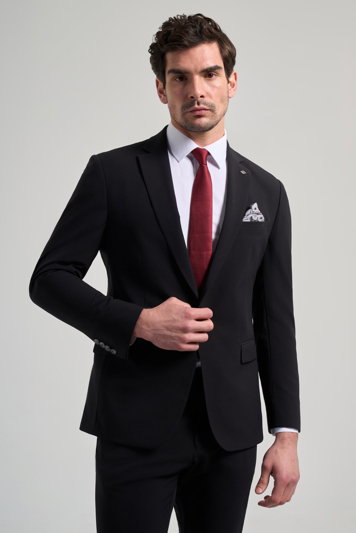 Slim-Fit Suit - Black