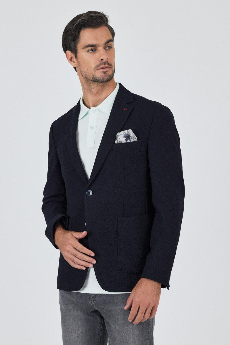 Dark Navy Slim-Fit Blazer