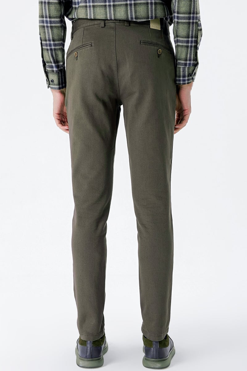 Slim-Fit Chino Pants - Dark Khaki