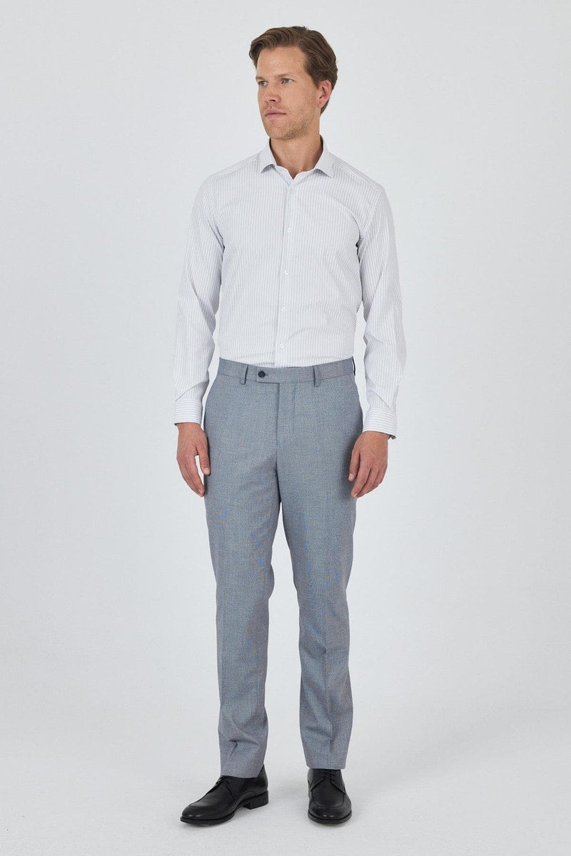 Comfort-Fit Classic Pants - Grey