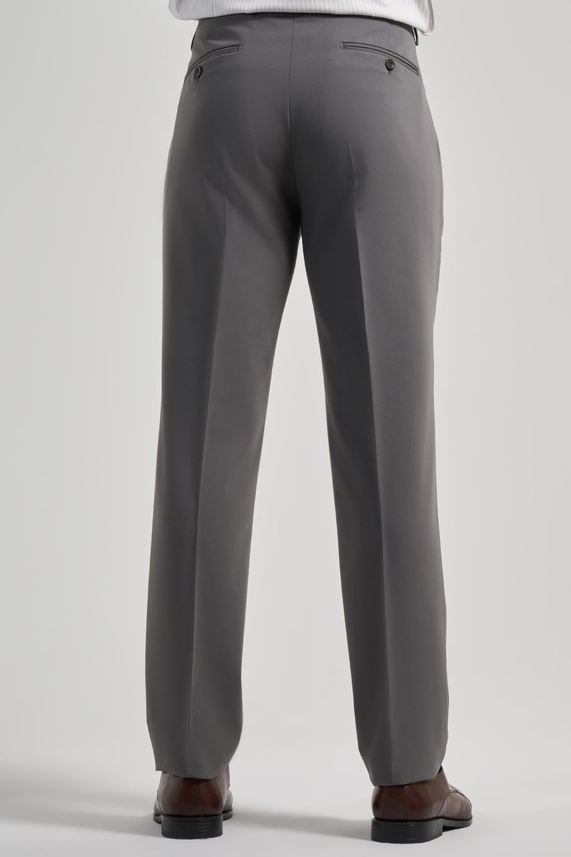 Comfort-Fit Classic Pants - Dark Grey