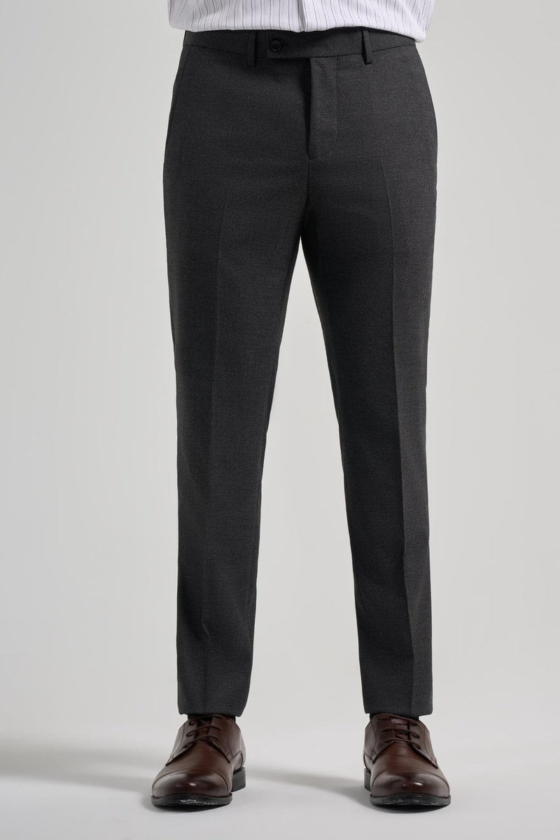 Slim-Fit Classic Pants - Black