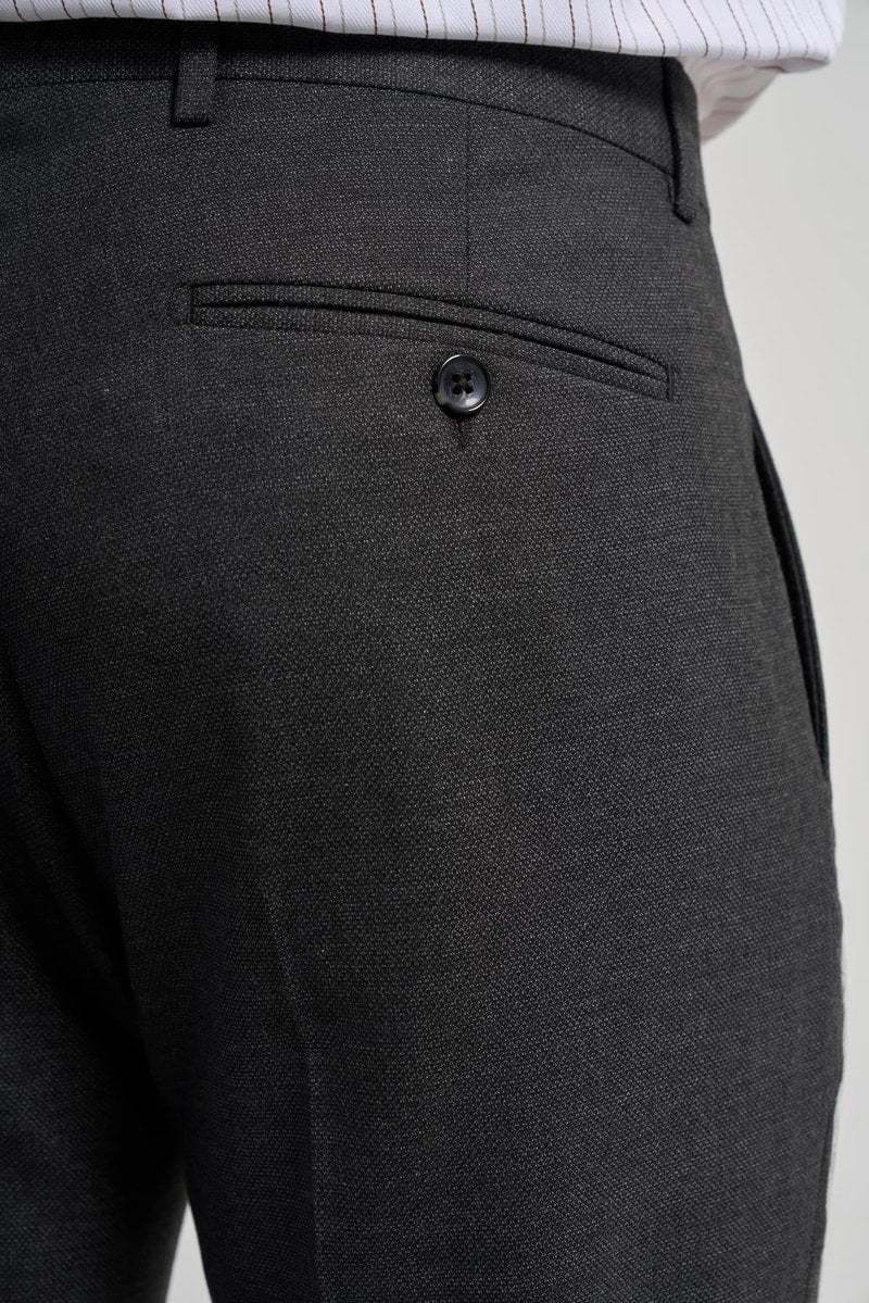 Slim-Fit Classic Pants - Black