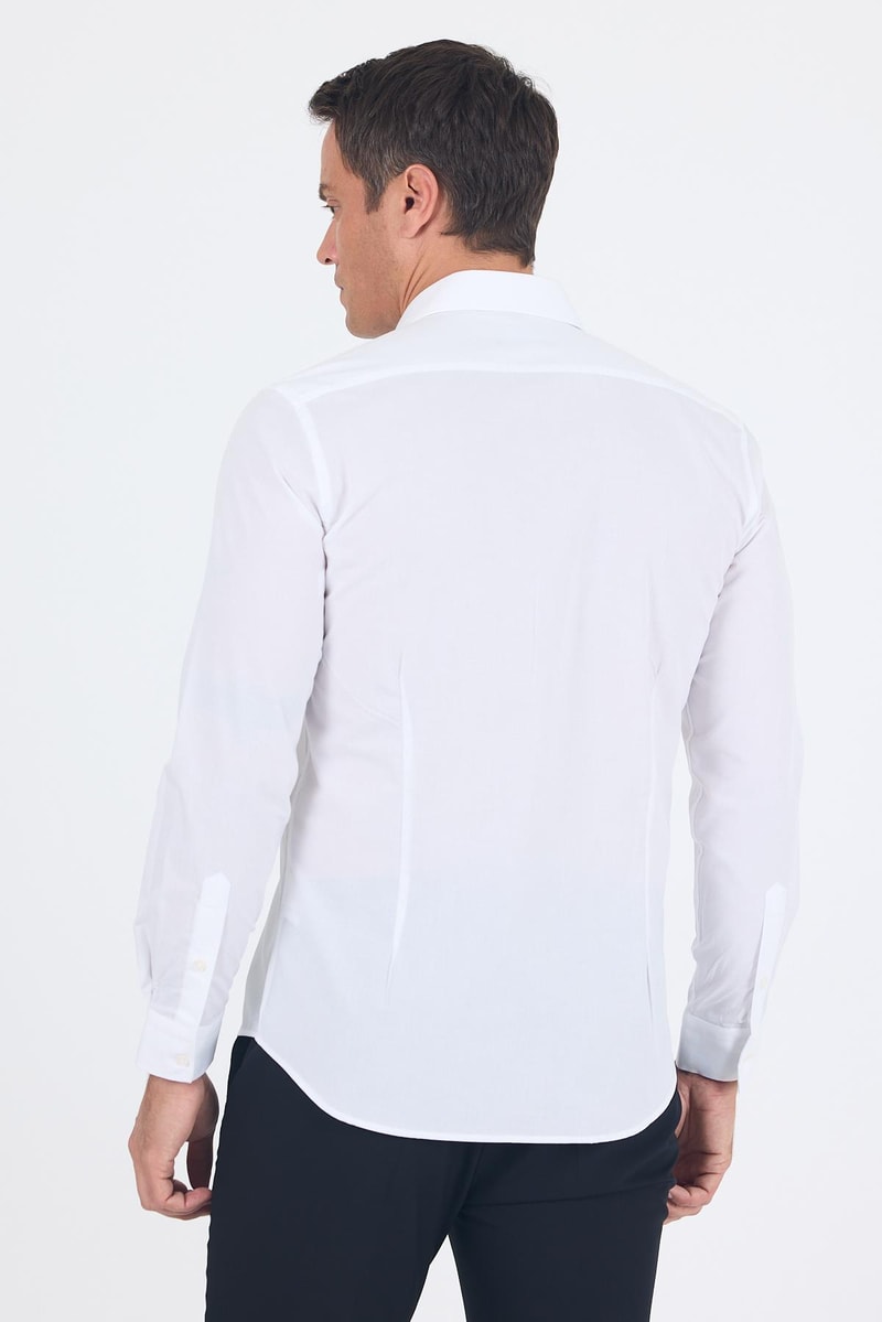 Slim-Fit Classic Shirt - White