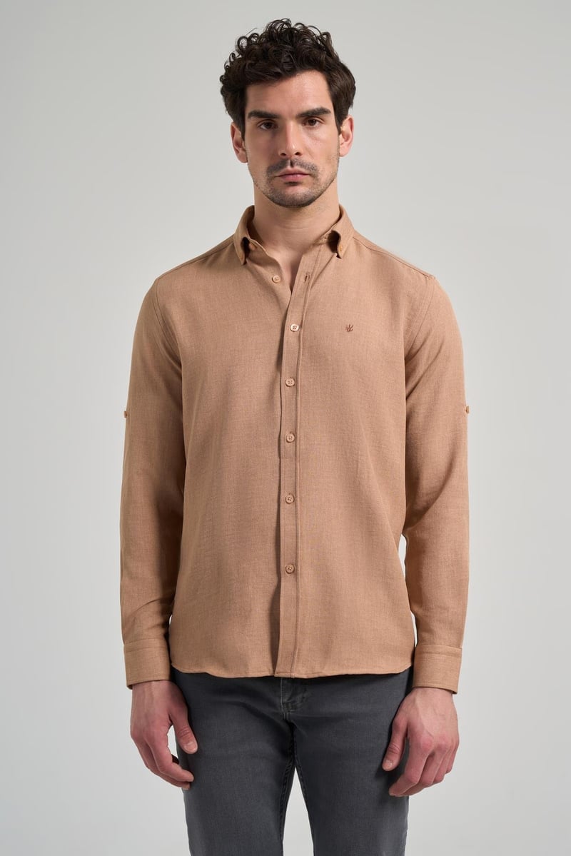 Slim-Fit Textured Shirt