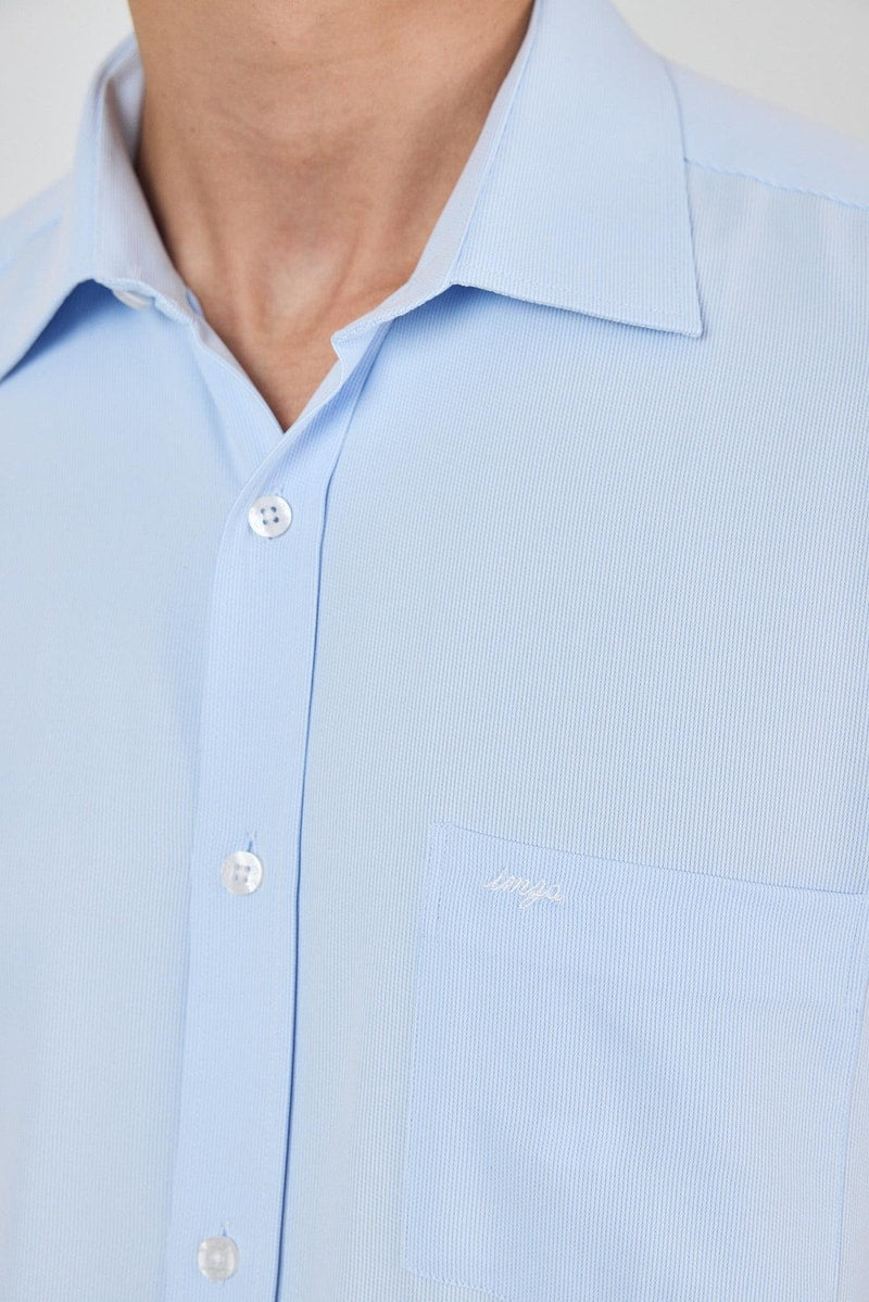 Comfort-Fit Classic Shirt - Light Blue