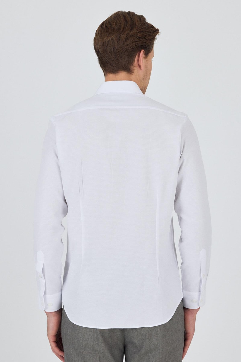 Slim-Fit Classic Shirt - White