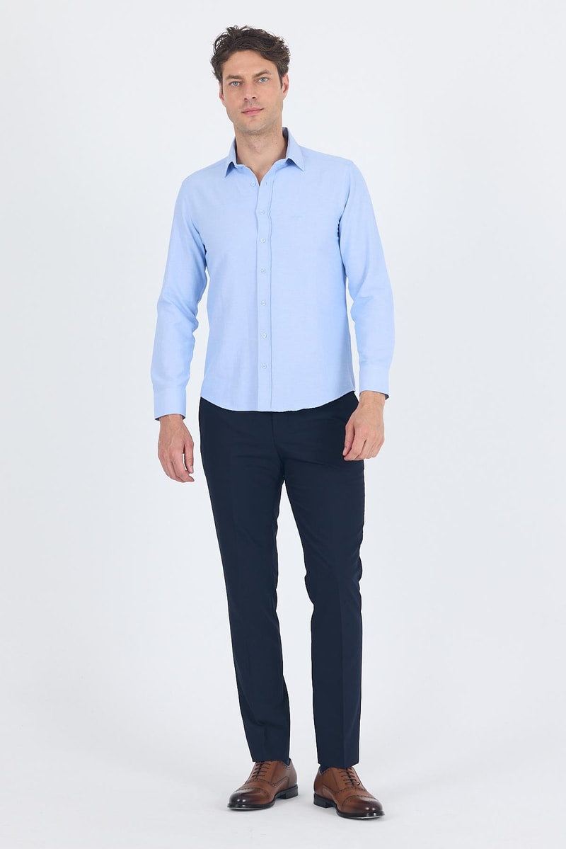 Slim-Fit Classic Shirt - Black