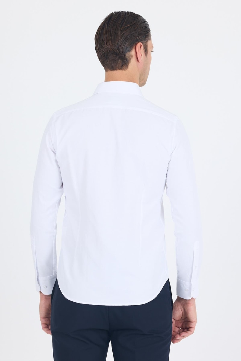 Slim-Fit Classic Shirt - White