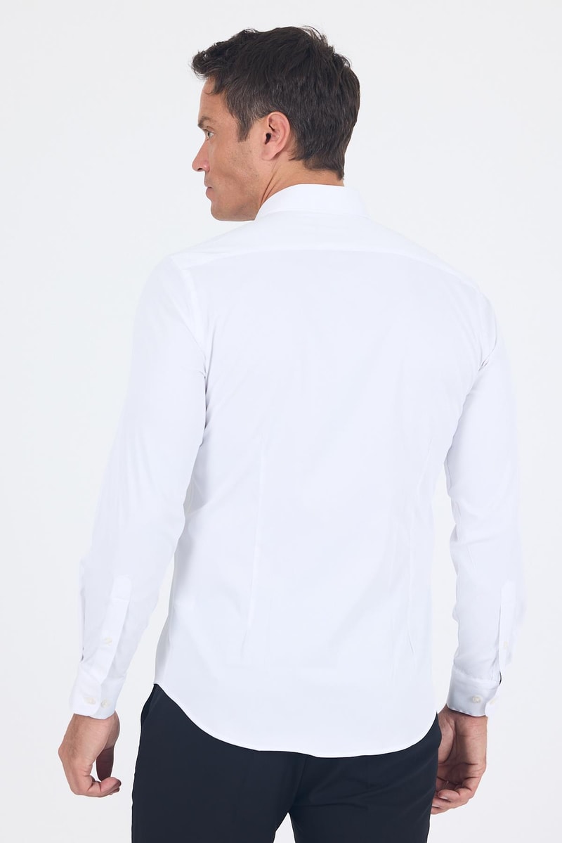 Slim-Fit Classic Shirt - White