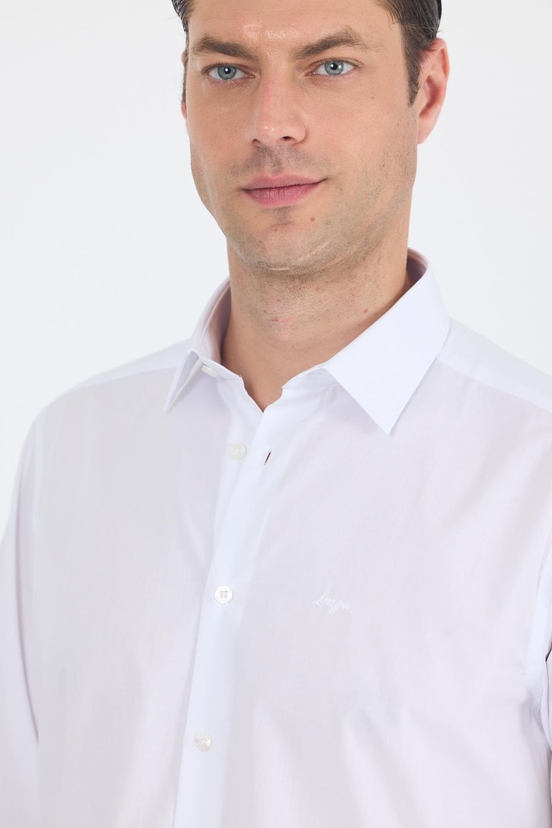 Comfort-Fit Classic Shirt - White