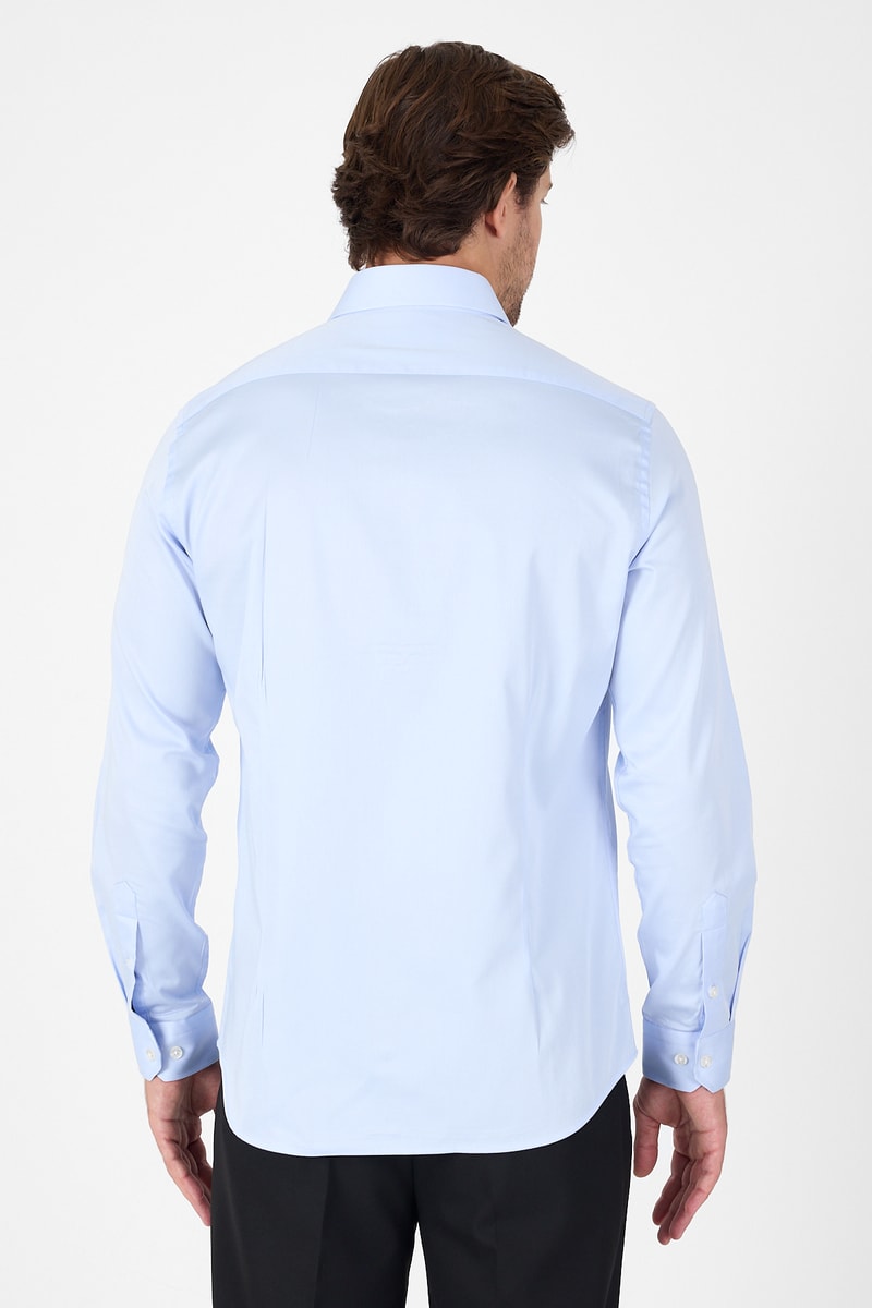 Slim-Fit Premium Classic Shirt - Blue