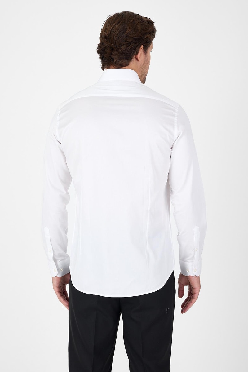 Slim-Fit Premium Classic Shirt - White