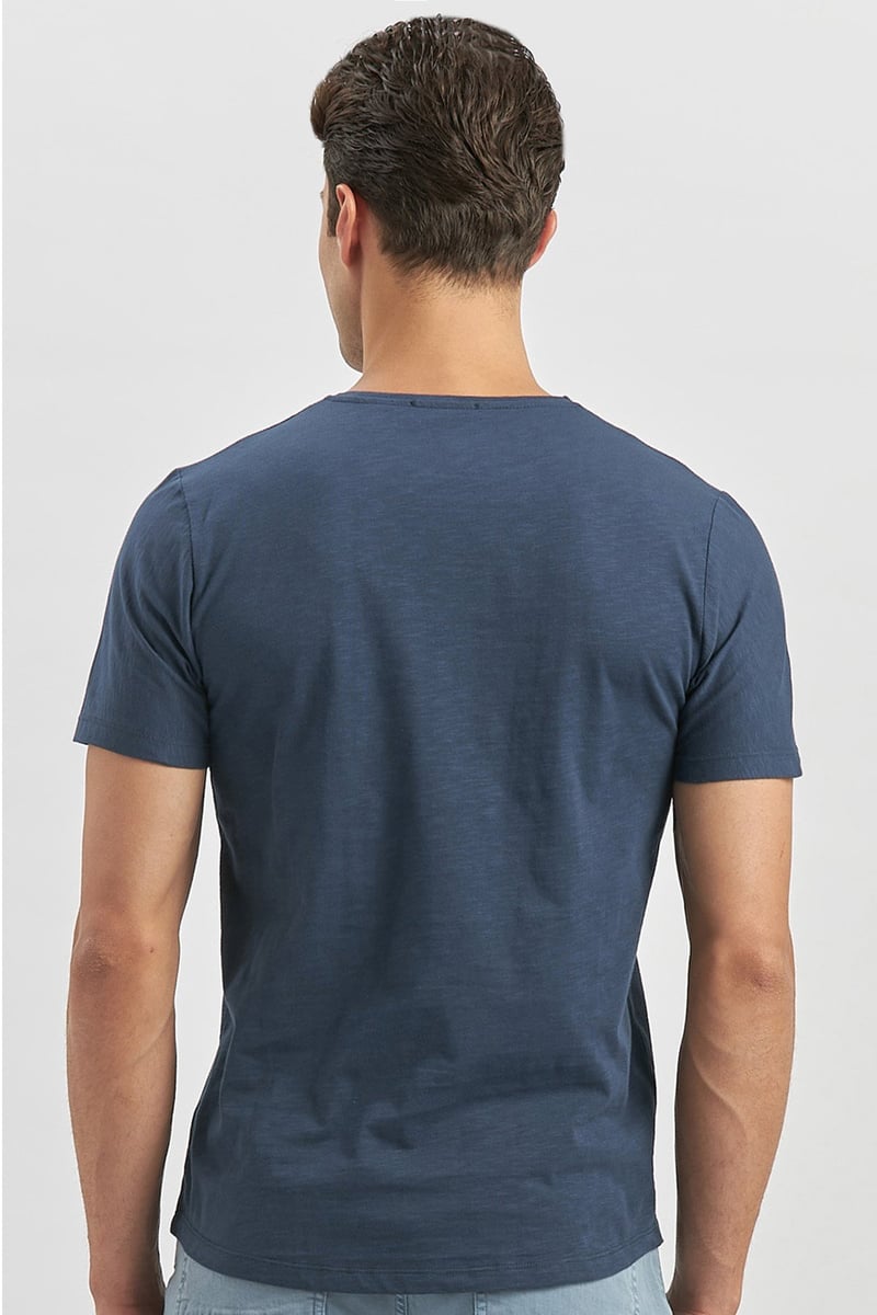 Slim-Fit Printed T-shirt - Navy