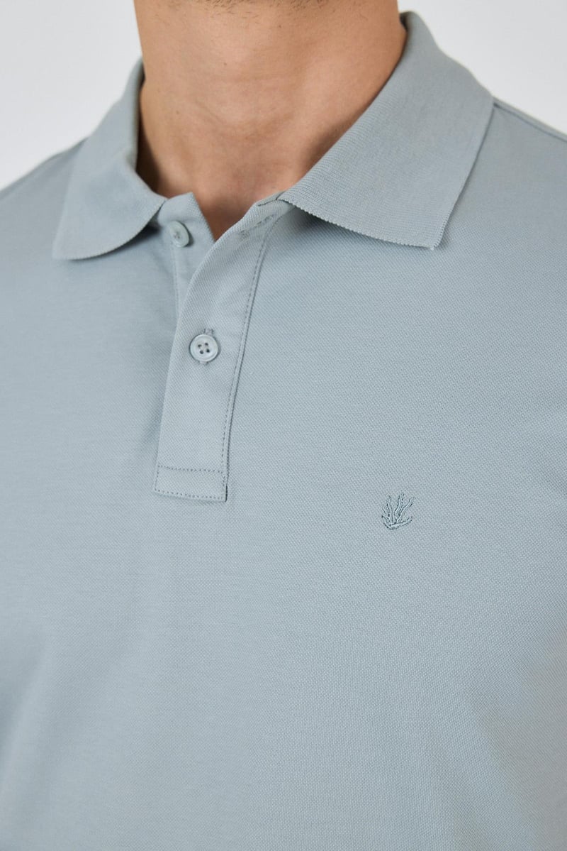 Slim-Fit Polo Shirt - Baby blue