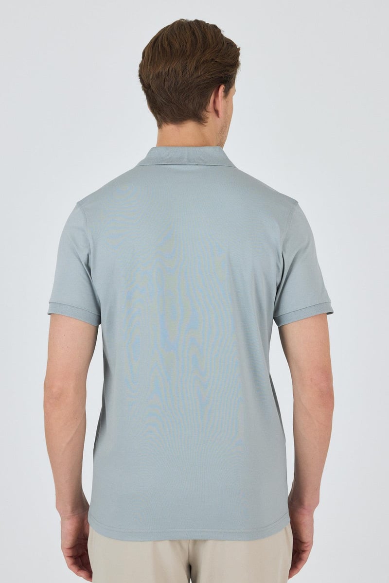 Slim-Fit Polo Shirt - Baby blue