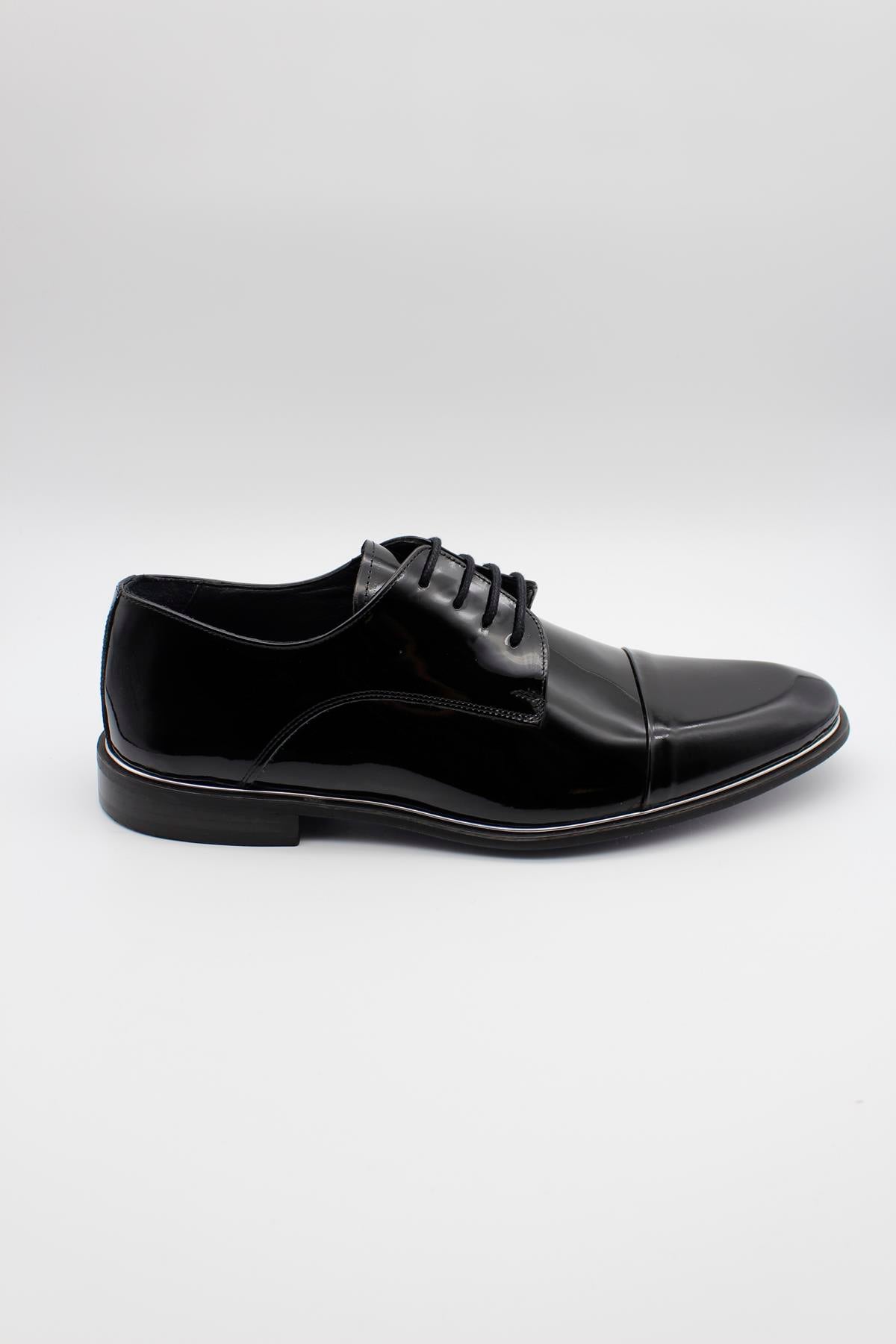 Black Derby Patent Shoes
