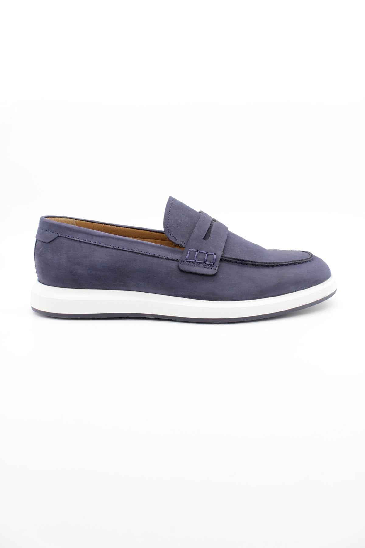 Loafer Shoes - Navy