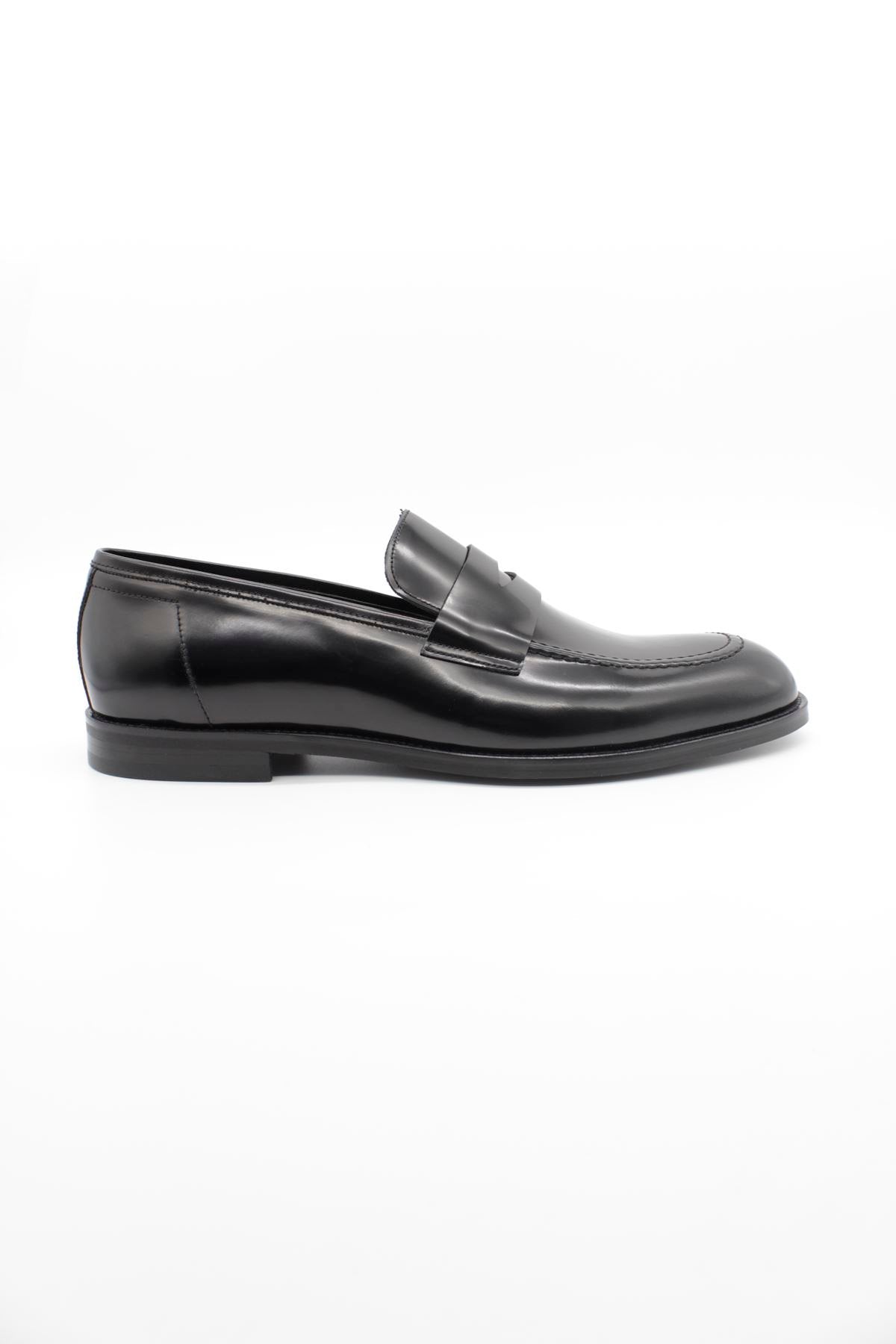 Black Loafer Patented Shoes