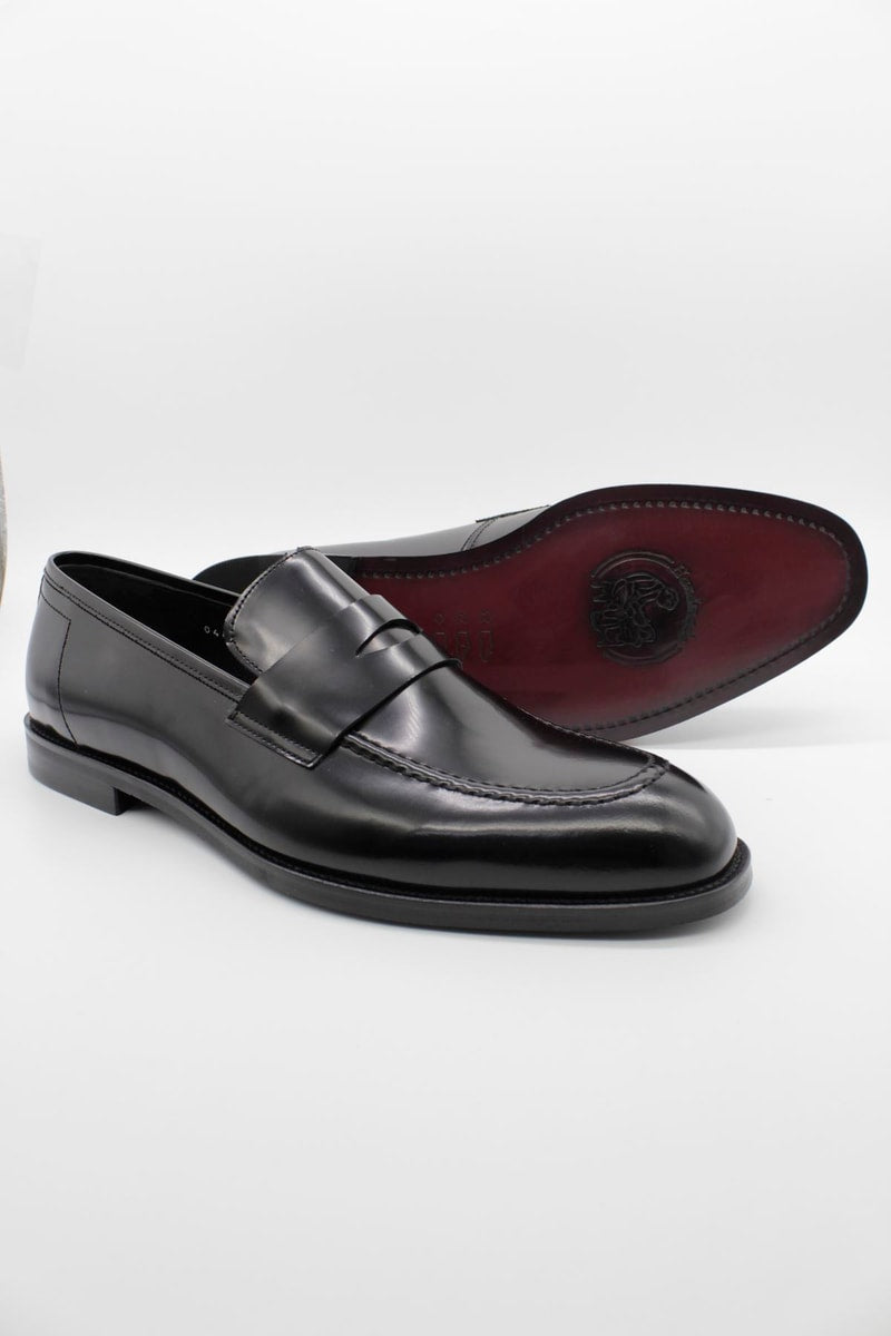 Black Loafer Patented Shoes