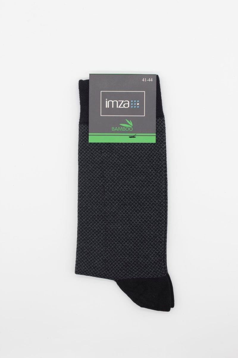 Textured Long Classic Socks - Black