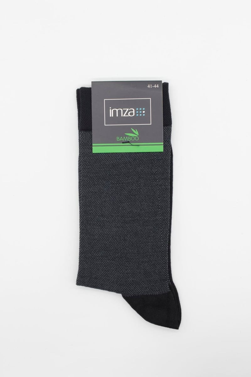 Textured Long Classic Socks - Black