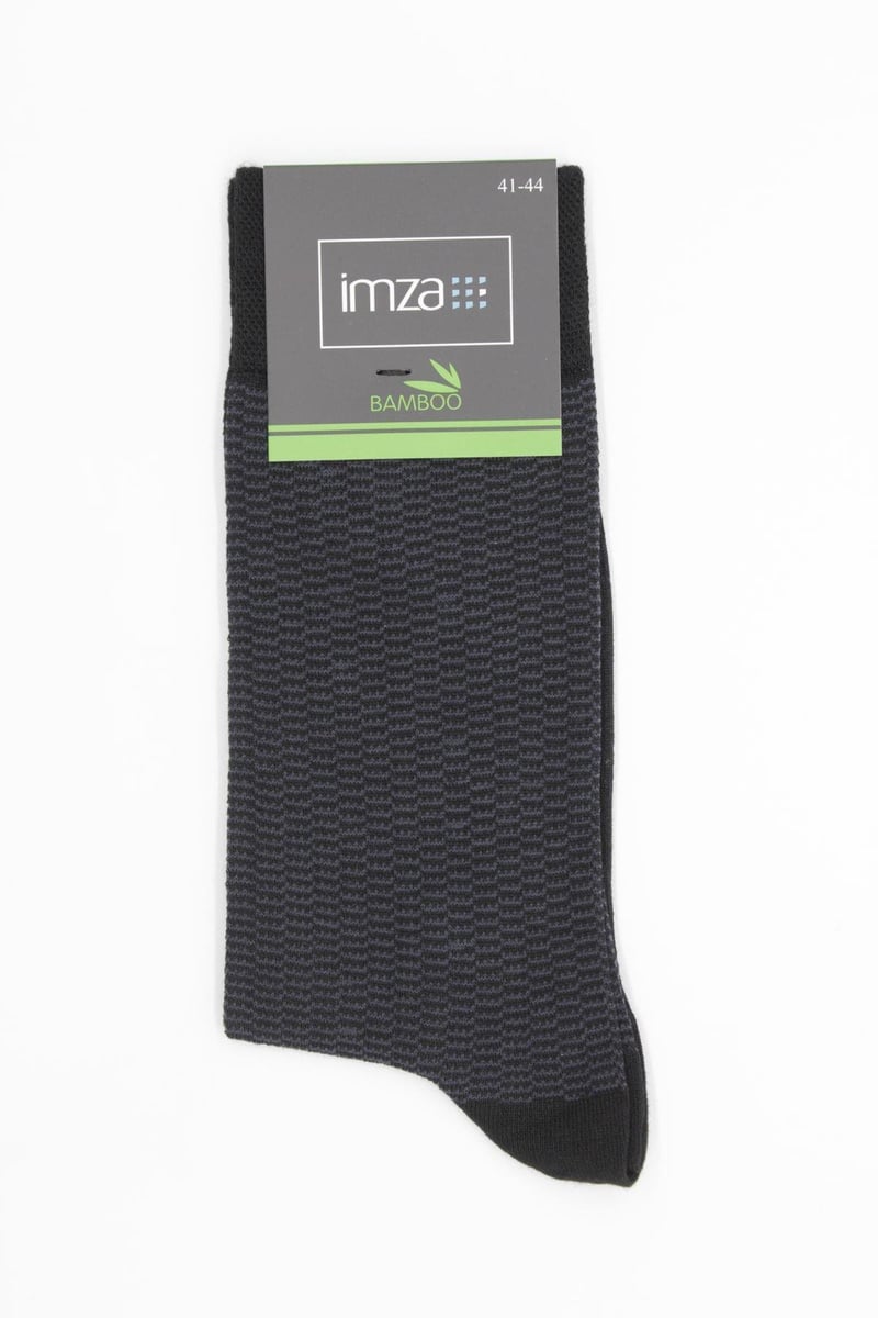 Textured Long Classic Socks - Black