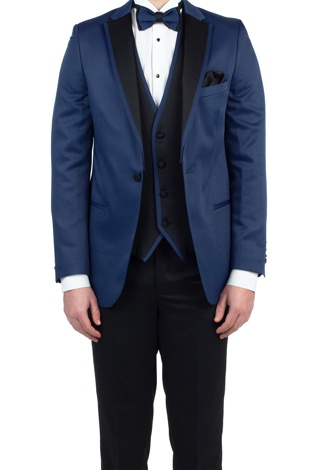 Slim-Fit Tuxedo Suit - Navy