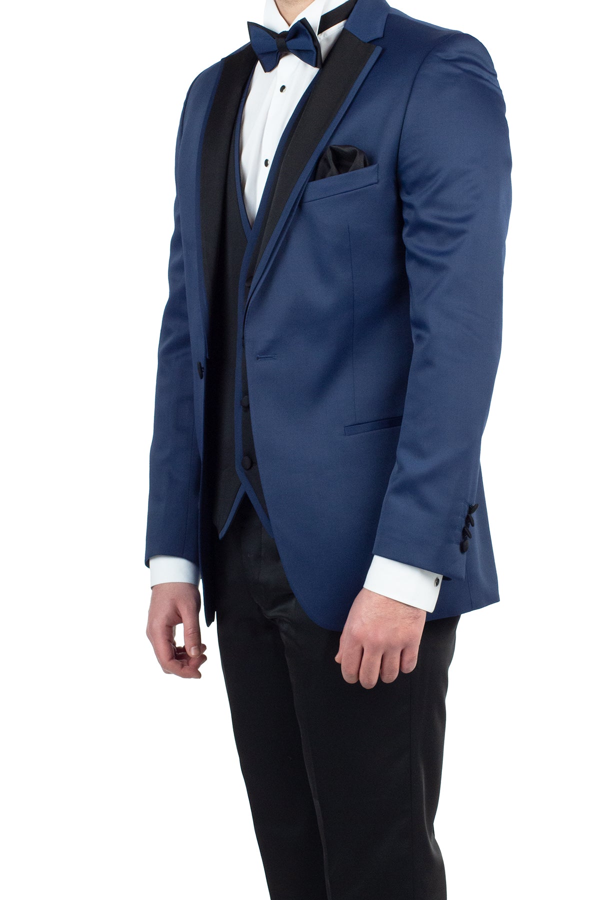 Slim-Fit Tuxedo Suit - Navy