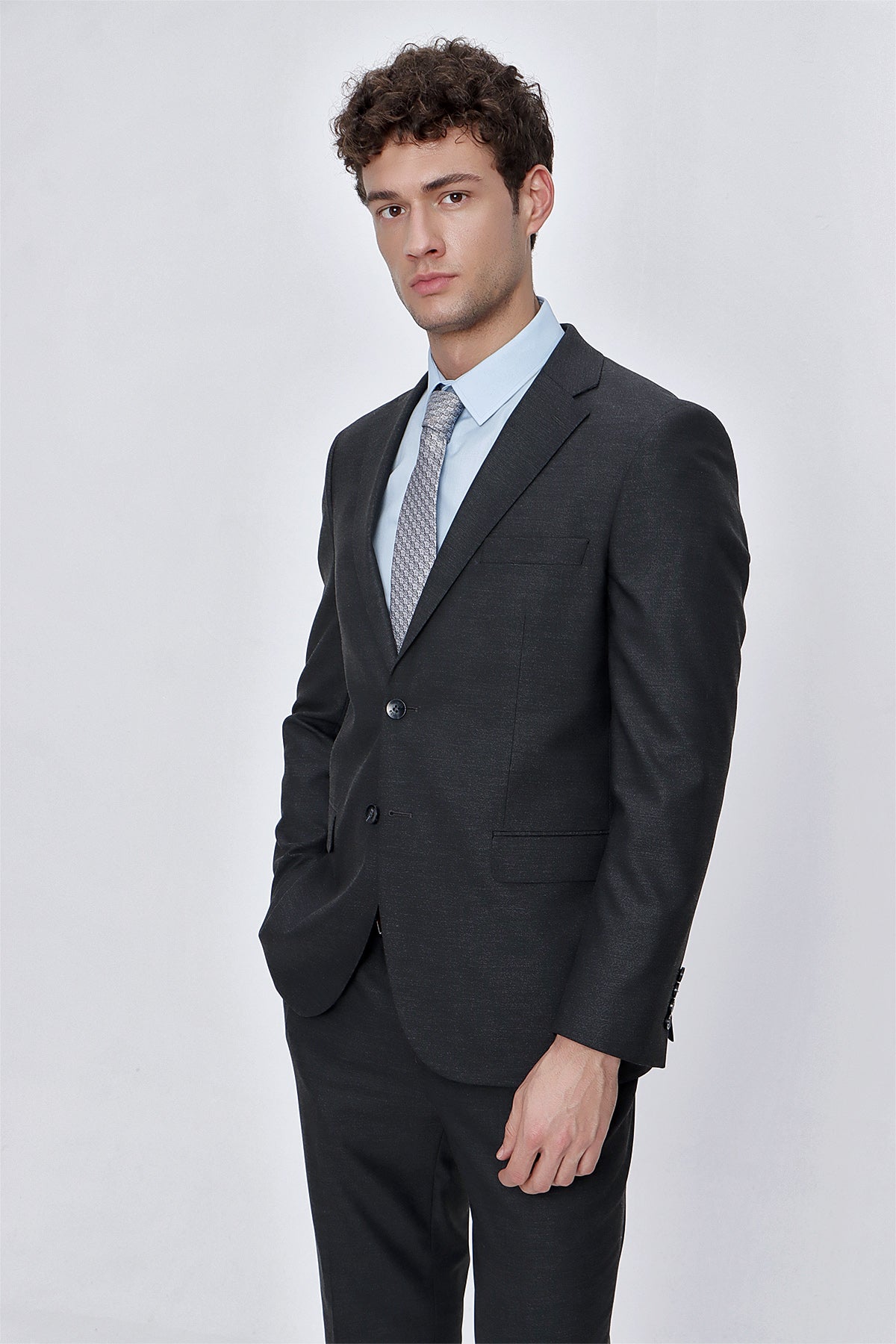 Comfort-fit Classic Suit - Grey