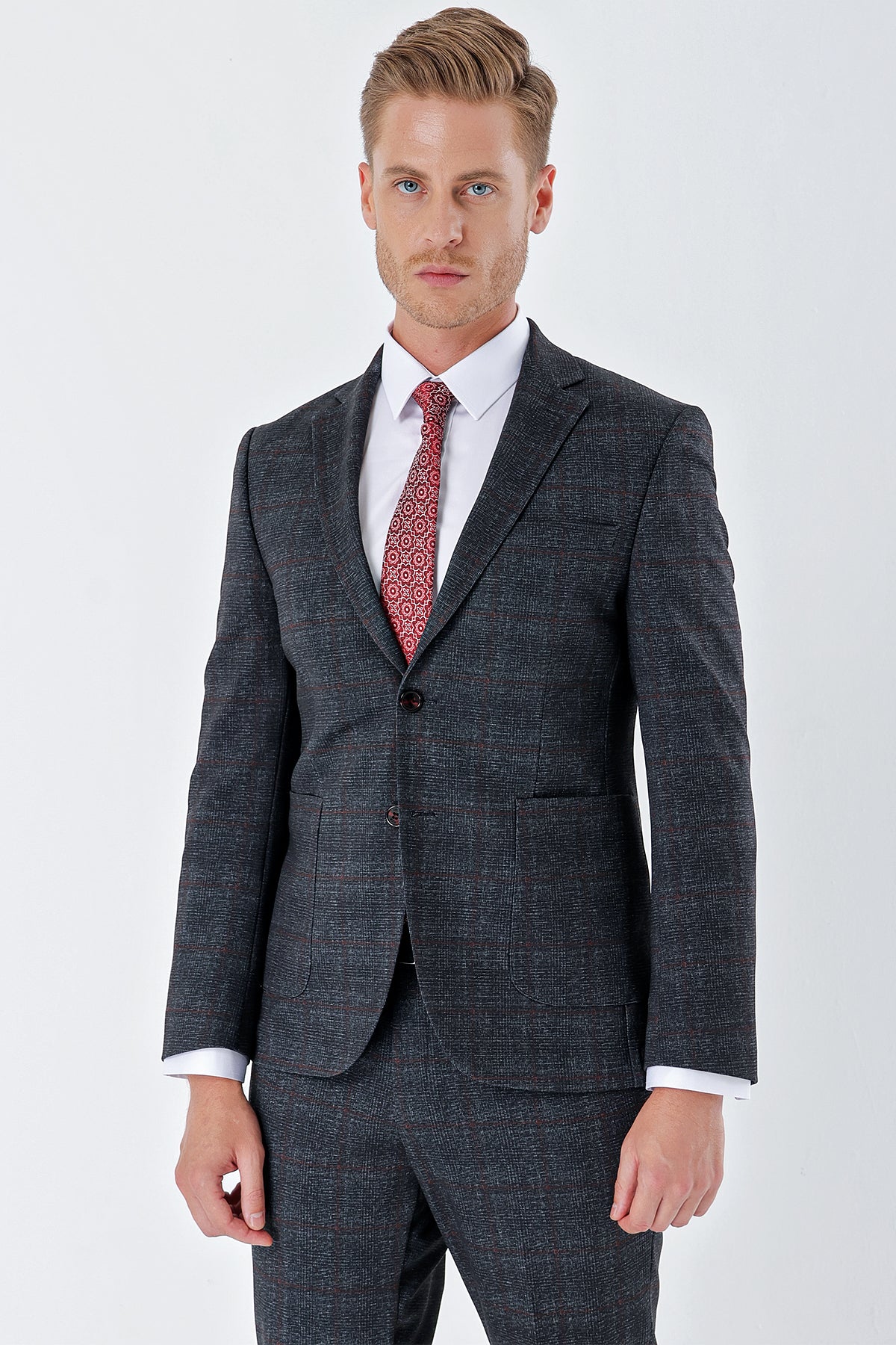 Comfort-Fit Classic Suit - Navy