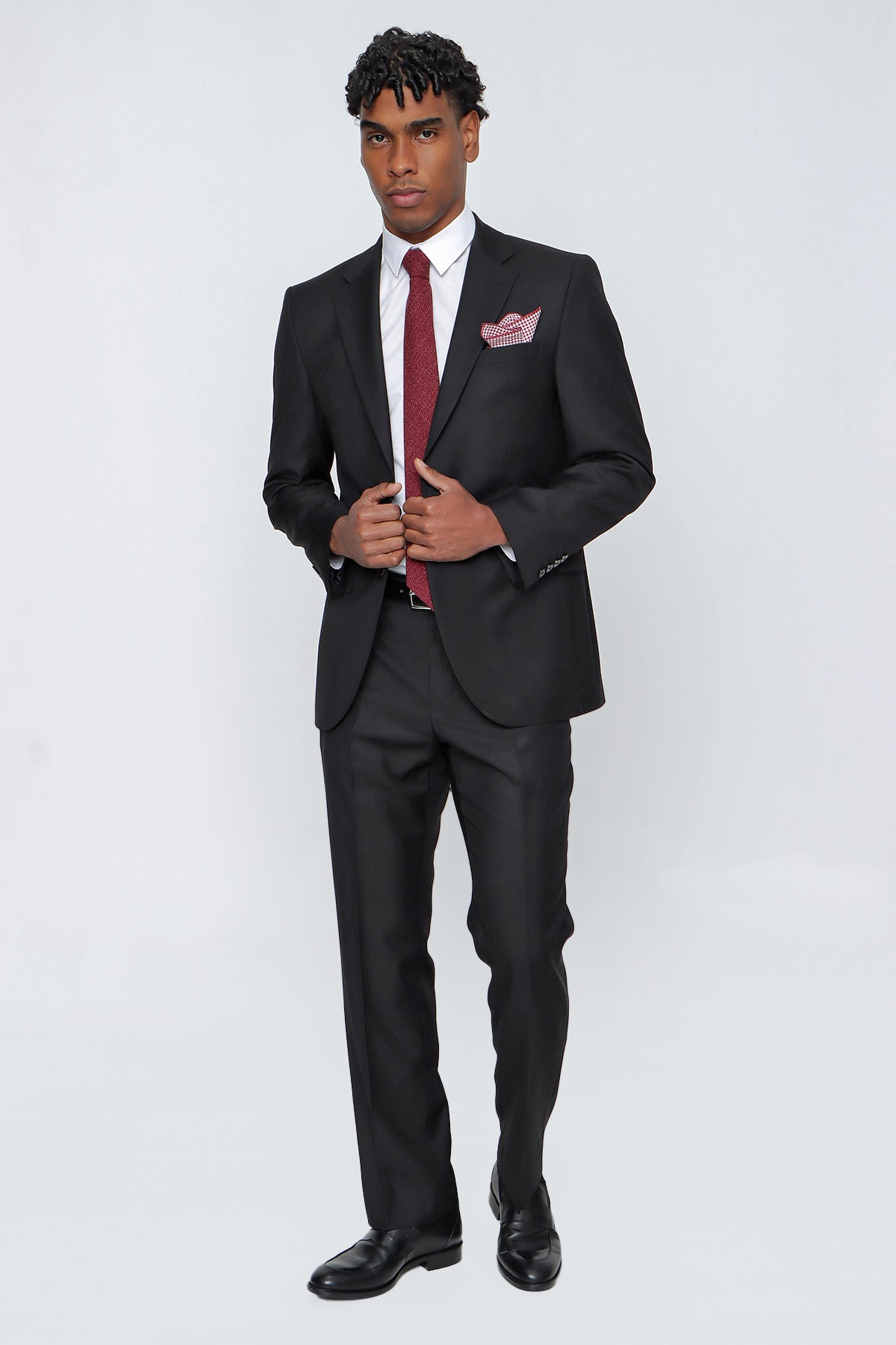 Slim-Fit Vest Suit - Navy