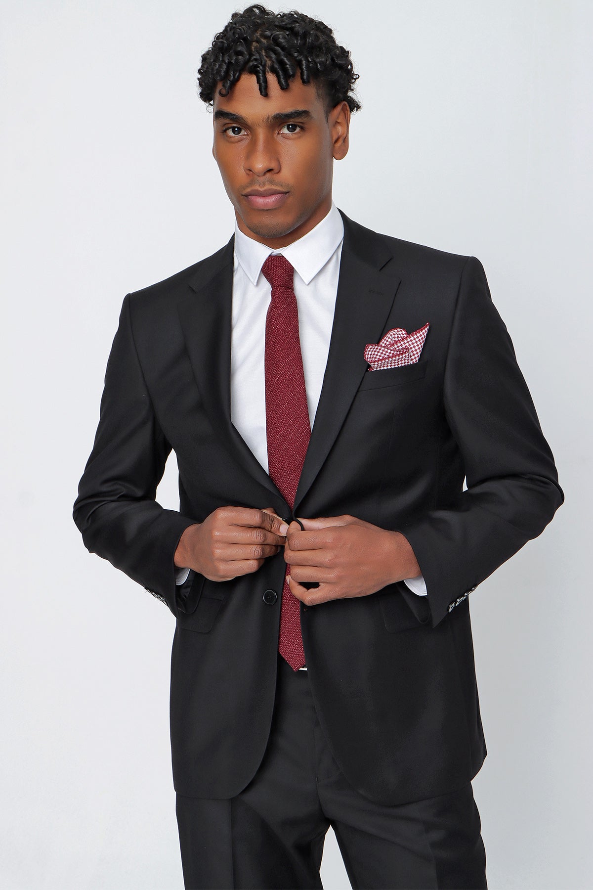 Slim-Fit Vest Suit - Navy