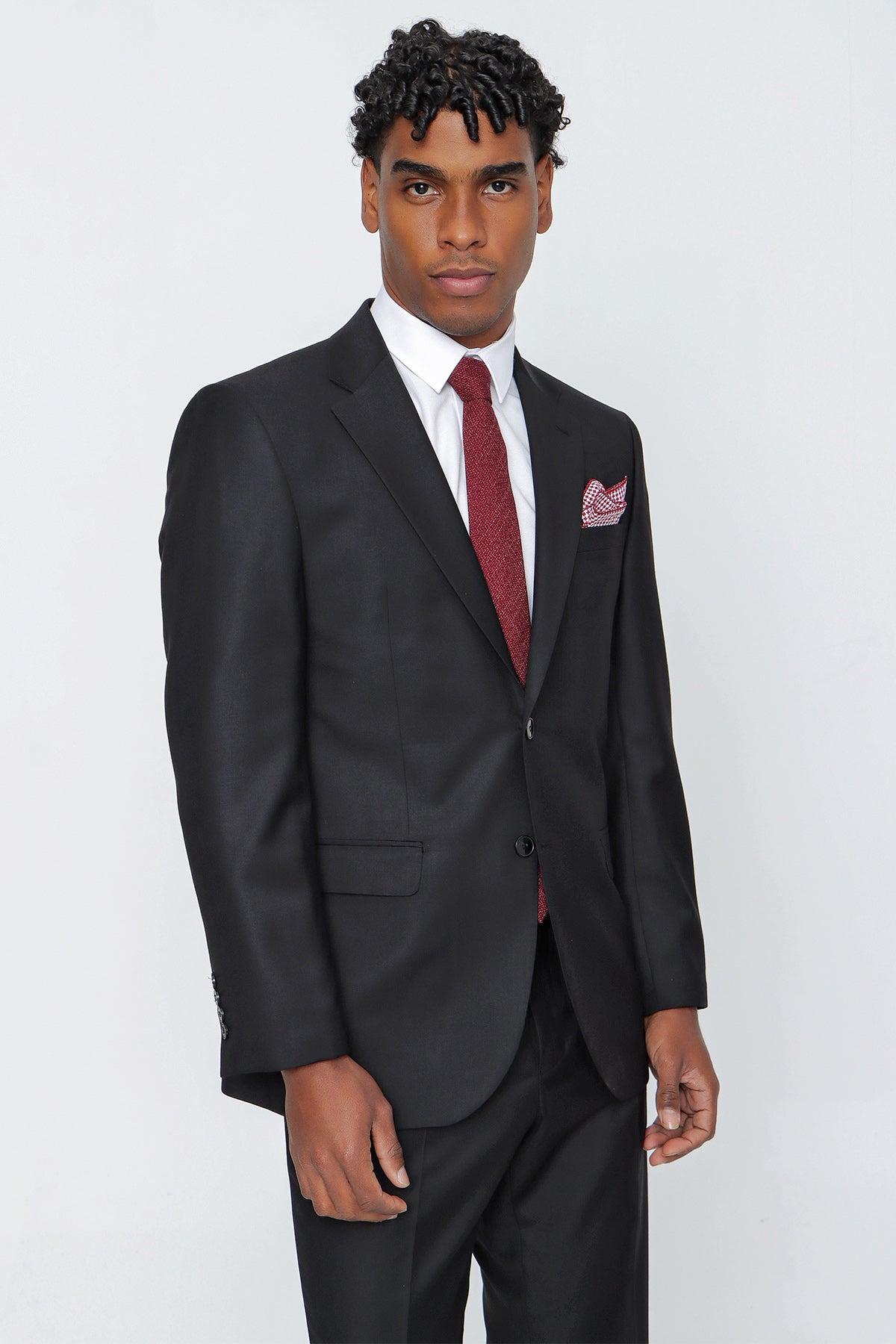 Slim-Fit Vest Suit - Navy