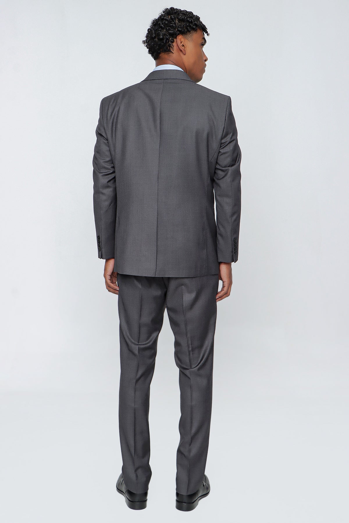 Comfort-Fit Classic Suit - Dark Grey