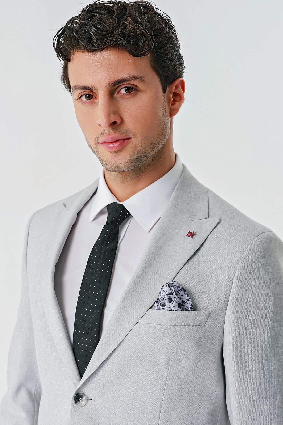 Slim-Fit Suit - Light Grey