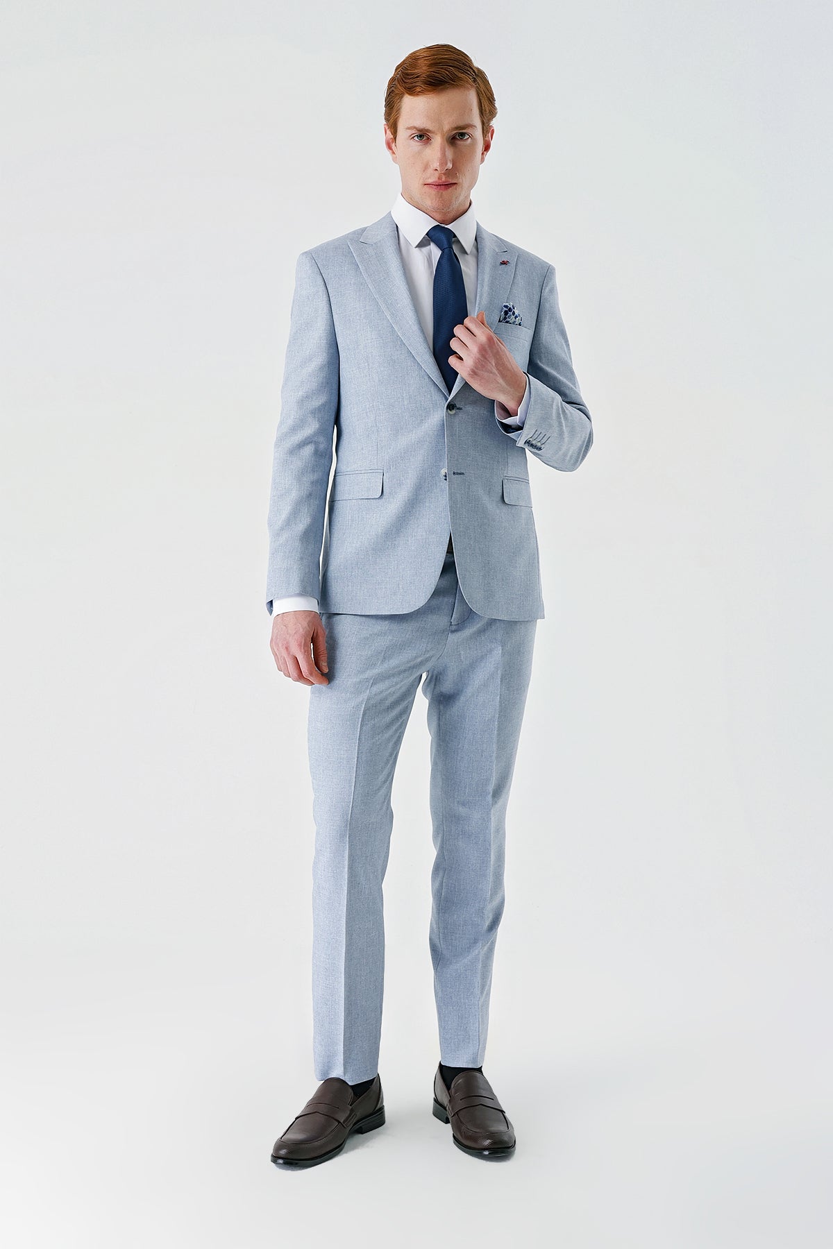 Slim-Fit Suit - Light Blue