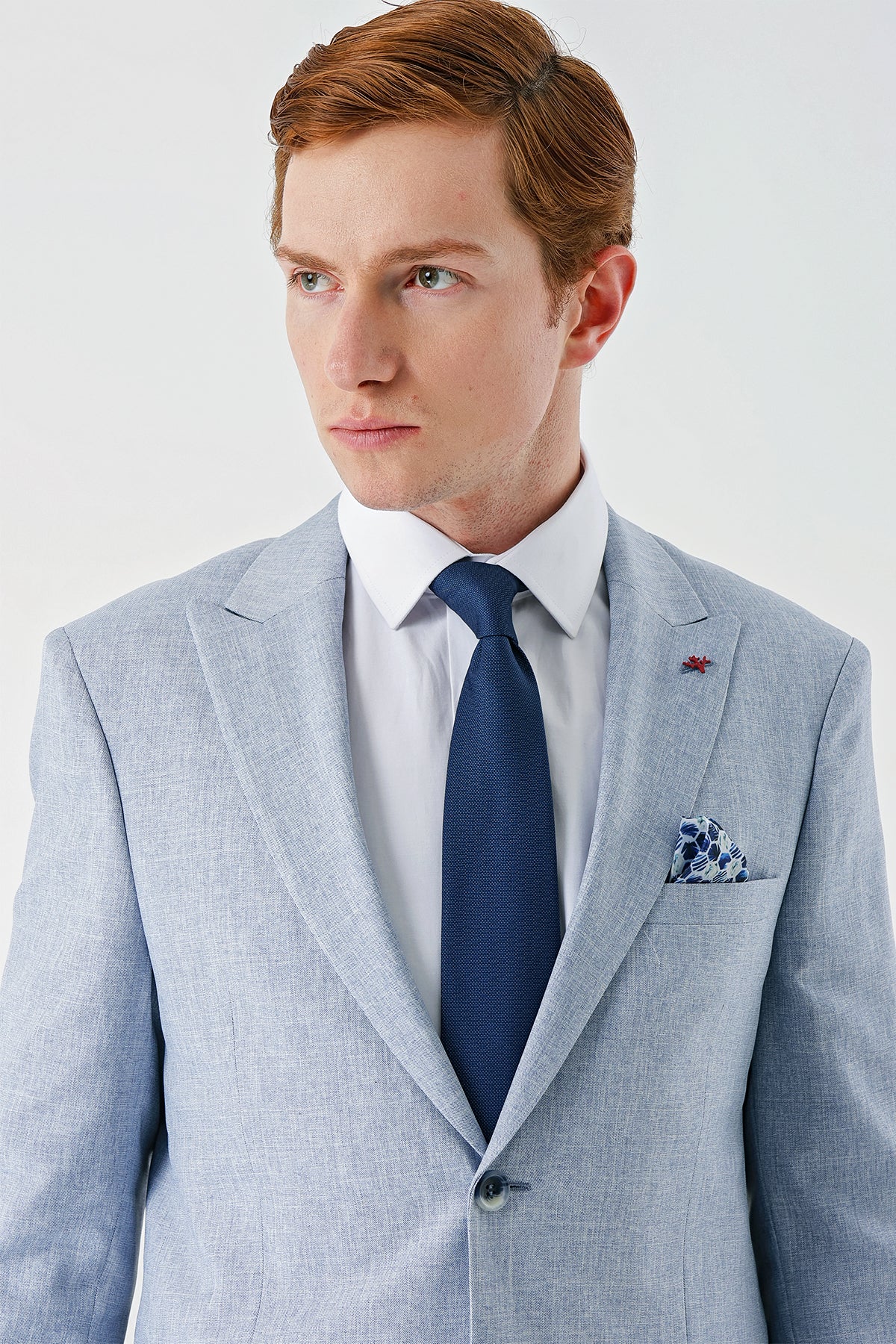 Slim-Fit Suit - Light Blue