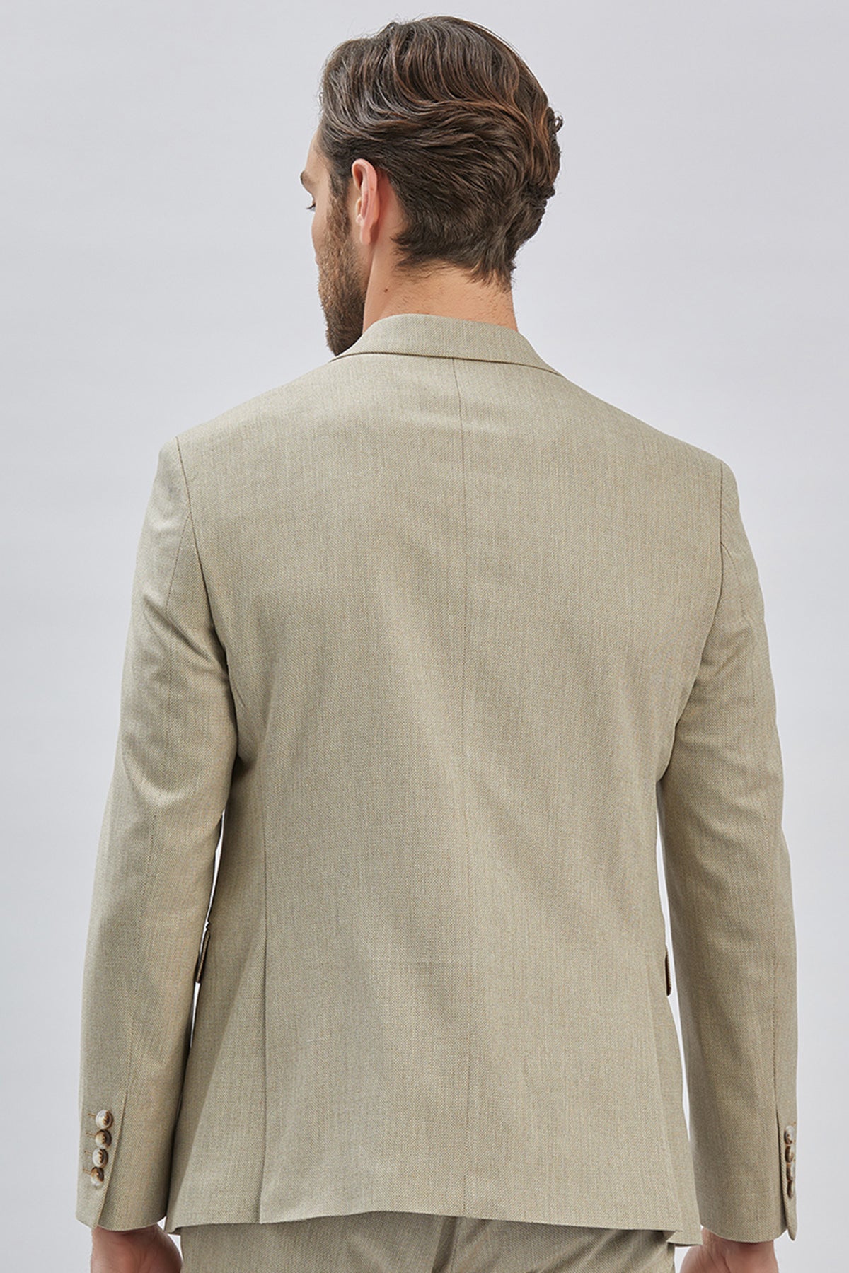 Slim-Fit Suit - Beige