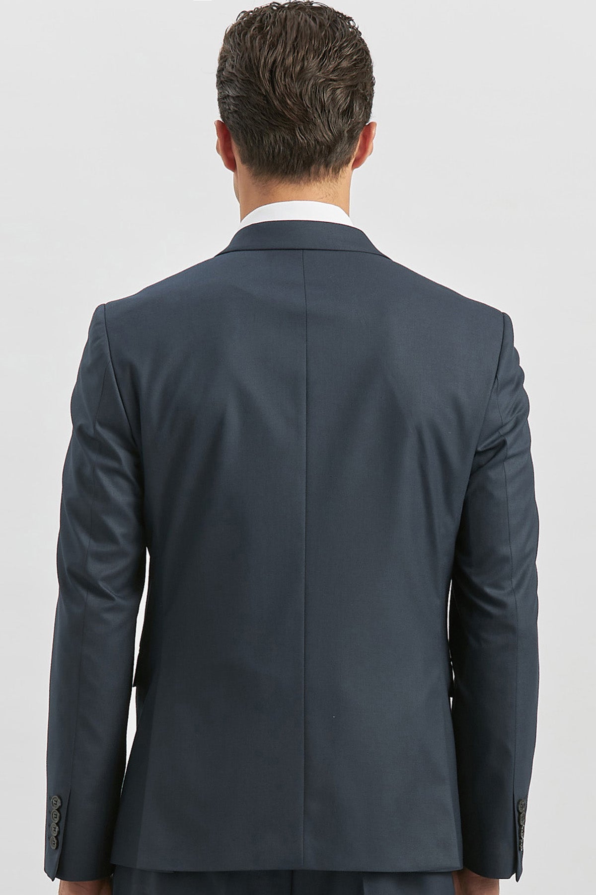 Slim-Fit Vest Suit - Dark Navy