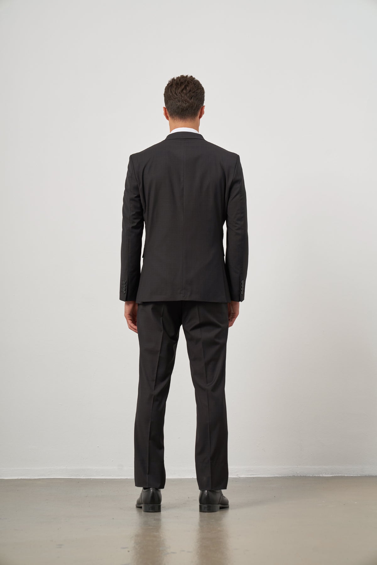 Slim-Fit Vest Suit - Black