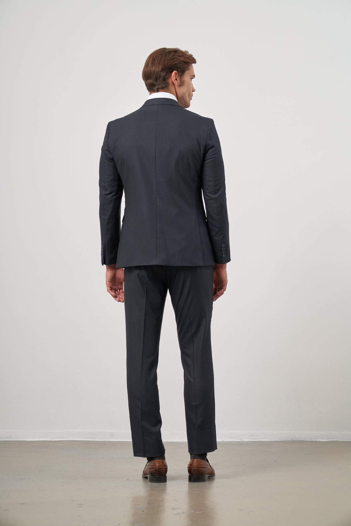 Slim-Fit Vest Suit - Navy