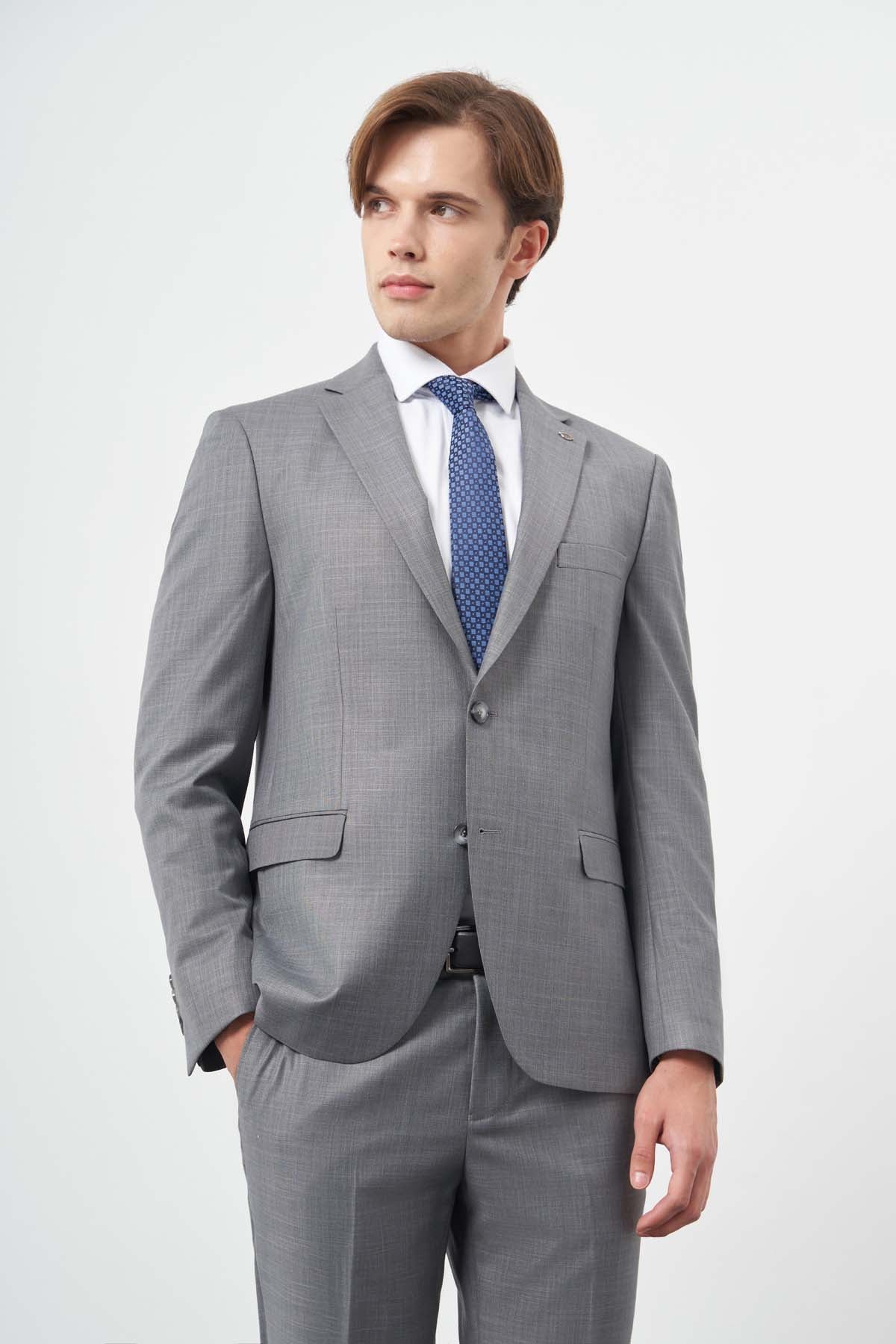 Slim-Fit Suit - Grey