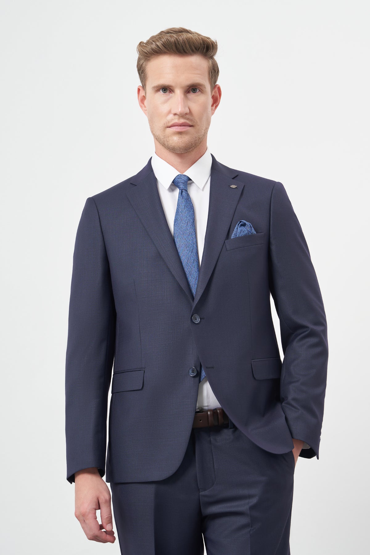 Slim-Fit Suit - Navy