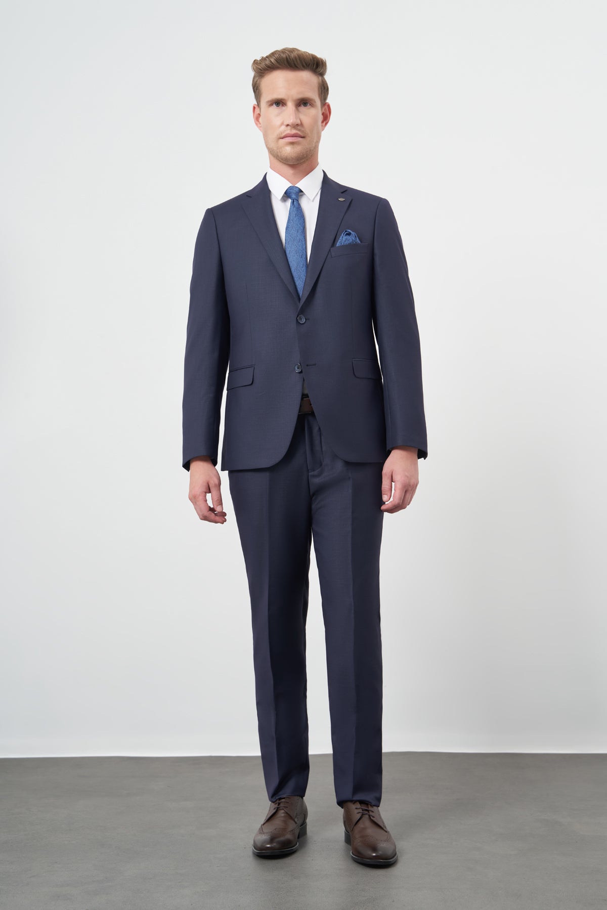 Slim-Fit Suit - Navy